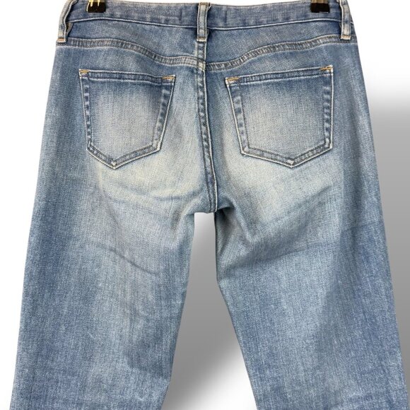 Uniclo Jeans Womens Sz 22" Mid-Rise Slim Tapered Blue Medium Wash Stretch Denim - Picture 5 of 11